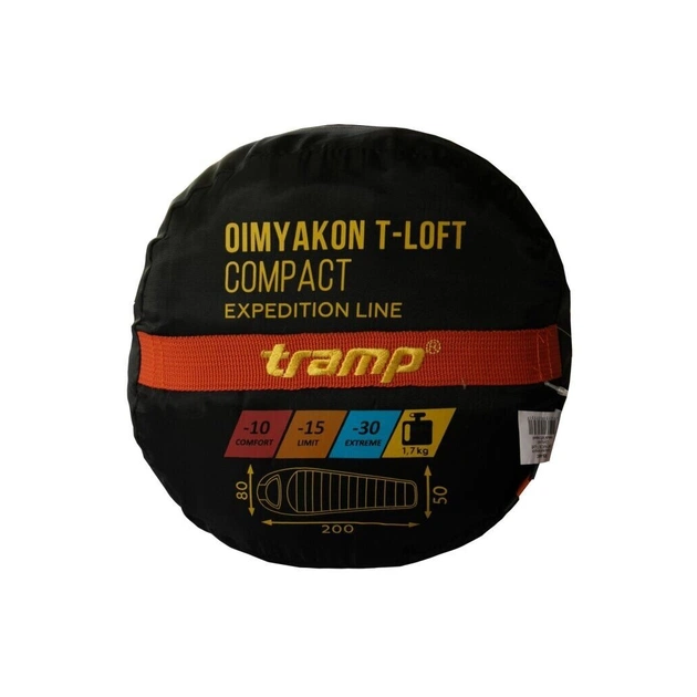 Спальний мішок Tramp Oimyakon Regular Orange/Grey R (UTRS-048R-R) - picture 11