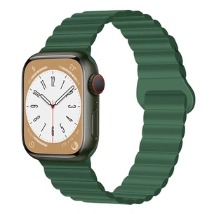 Ремінець до смарт-годинника Drobak Silicone Magnetic Link для Apple Watch All Series 38/40/41mm Army Green (898919) зображення 1