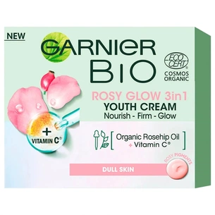 Крем для обличчя Garnier Bio Поживний з олією шипшини 50 мл (3600542397582) зображення 1