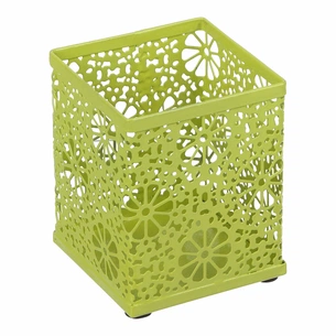 Підставка для ручок Buromax квадратна, SPRING, PASTEL, металева, салатова (BM.6205-15) зображення 1