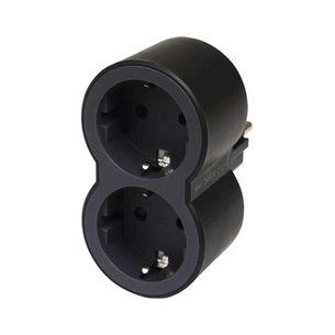 Мережевий розгалужувач Legrand Стандарт 2х2К+C передні розетки (694517) зображення 1