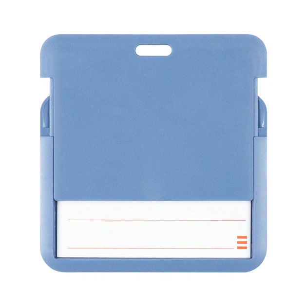 Бейдж Axent слайдер горизонтальний, 85х54мм , димчастий синій (4500H-02-A) - picture 3