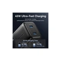 Зарядное устройство Vention 2xUSB-C PD45W GaN black (FEFB0-EU) - уменьшенное изображение 6