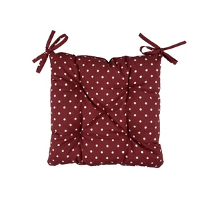 Подушка на стілець Прованс Горох бордо 40х40 (4823093431003) зображення 1