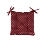 Подушка на стілець Прованс Горох бордо 40х40 (4823093431003) - зменшене зображення 1