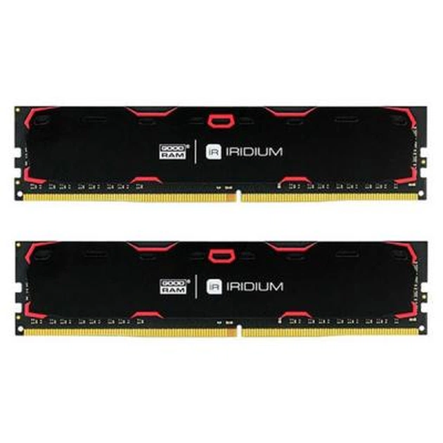 Модуль пам'яті для комп'ютера DDR4 16GB (2x8GB) 2133 MHz Iridium Black Goodram (IR-2133D464L15S/16GDC) - изображение 1