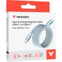 Дата кабель USB-C to USB-C 1.2m Magnetic 60W blue Verbatim (31852) - уменьшенное изображение 4