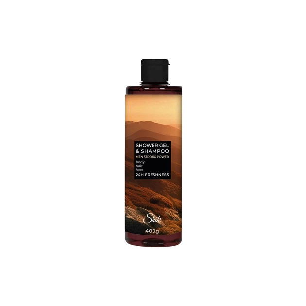 Гель для душу Shik Strong Power Shower Gel & Shampoo 400 г (4823107607158) - зображення 1