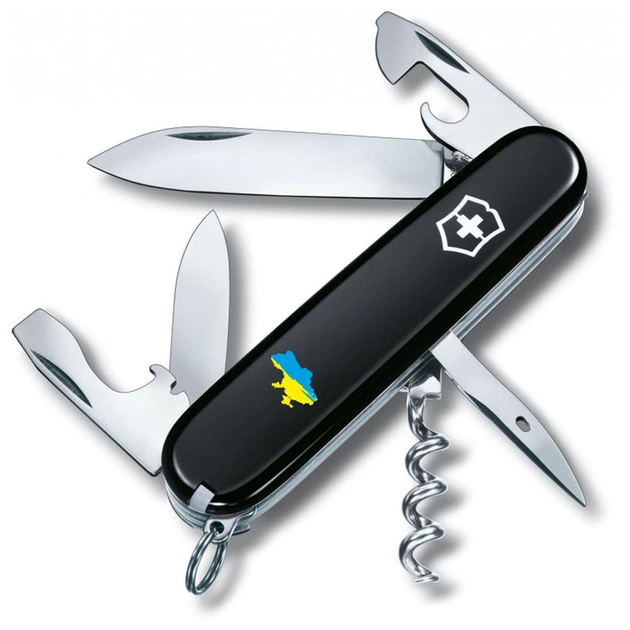 Ніж Victorinox Spartan Ukraine Black "Карта України Жовто-Блакитна" (1.3603.3_T1166u) - зображення 1
