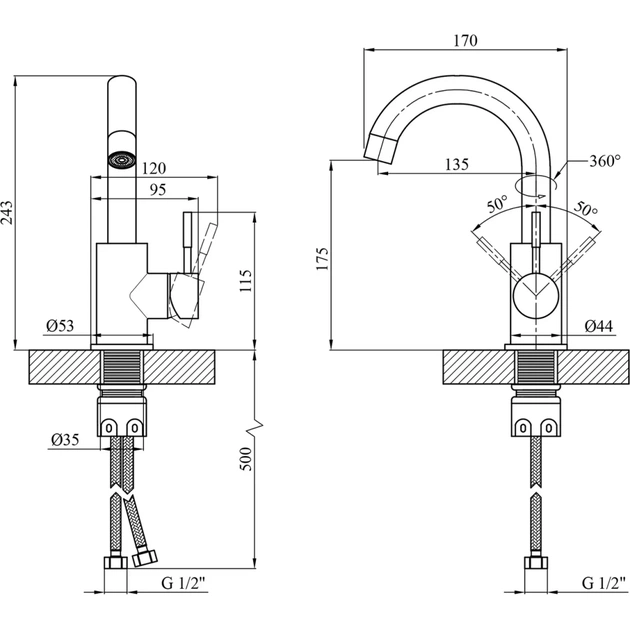 Змішувач Kroner Klassisch-ESG011 (CV022999) - picture 9