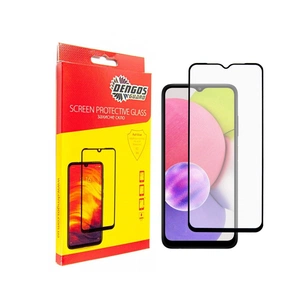 Скло захисне Dengos Full Glue Samsung A03 Core (black) (TGFG-200) зображення 1