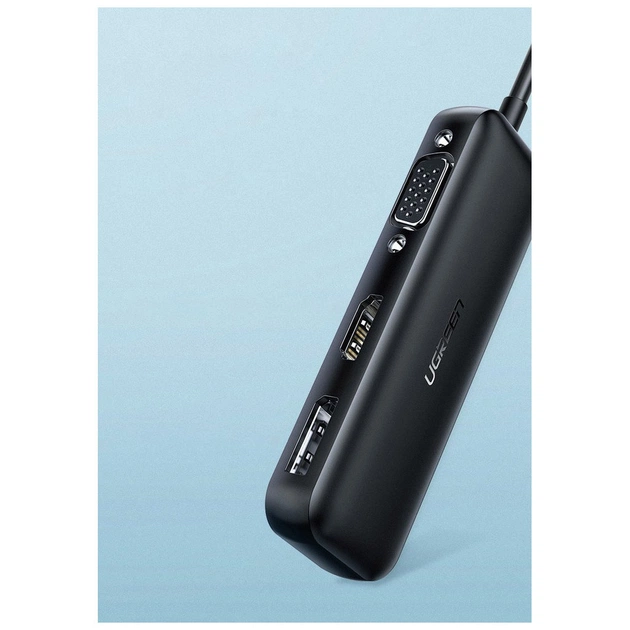 Перехідник USB2.0 Type-C to VGA V1.2/HDMI V2.0b/DP V1.2a CM260 black Ugreen (60568) - picture 3