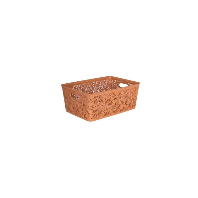 Кошик для зберігання Violet House 0501 1 Ажур Caramel 5 л (0501 1 Ажур CAR б/кр. 5 л) - зображення 1