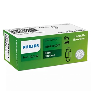 Автолампа Philips 10W (12860 LLECO CP) зображення 1