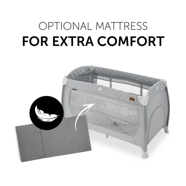 Дитячий манеж Hauck Play N Relax Quilted Grey (60011-5) - зображення 5