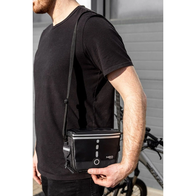 Велосумка на кермо Neo Tools 600D 23х12х 7 см Black (91-009) - picture 7