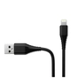 Дата кабель USB 2.0 AM to Lightning 1.0m black ColorWay (CW-CBUL024-BK) - зменшене зображення 3