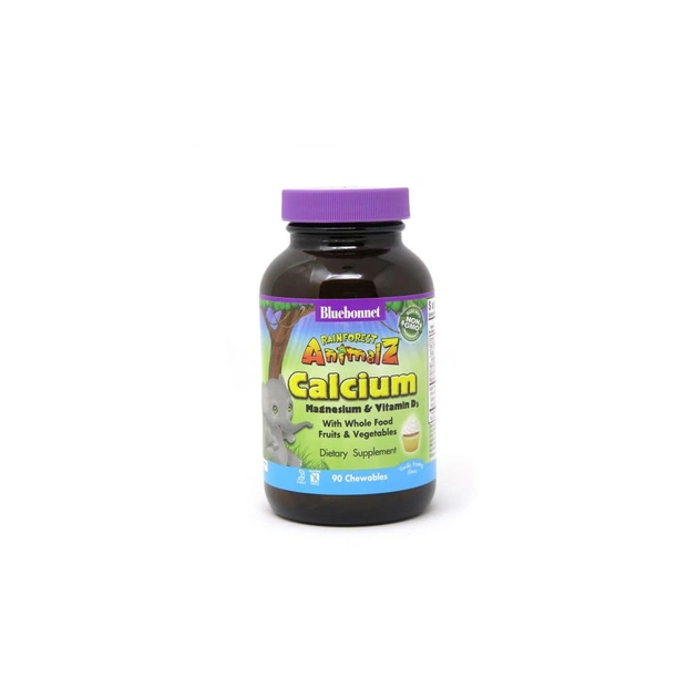 Мінерали Bluebonnet Nutrition Кальцій Магній & Вітамін D3 для Дітей, Rainforest Animalz, С (BLB-00196) - зображення 1