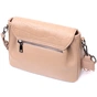 Сумка Vintage Жіноча з фактурним клапаном з натуральної шкіри Пудрова (22329) - зменшене зображення 2