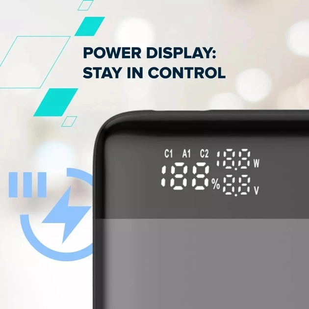 Батарея універсальна Canyon PB-240 25000mAh, PD3.1/140W, PPS, QC3.0, AFC & SCP, Digital Display (CNS-CPB240) - зображення 12