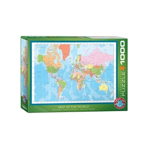 Пазл Eurographics Карта мира, 1000 элементов (6000-1271) изображение 1