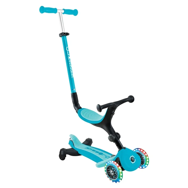 Самокат Globber серії Go Up Active 360 аква Колеса з підсвічуванням (749-300) - изображение 3