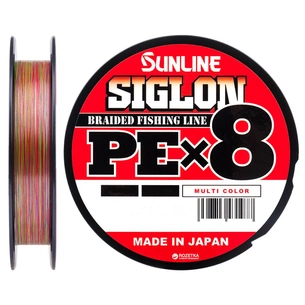 Шнур Sunline Siglon PE х8 150m 0.4/0.108mm 6lb/2.9kg Multi Color (1658.09.97) зображення 1