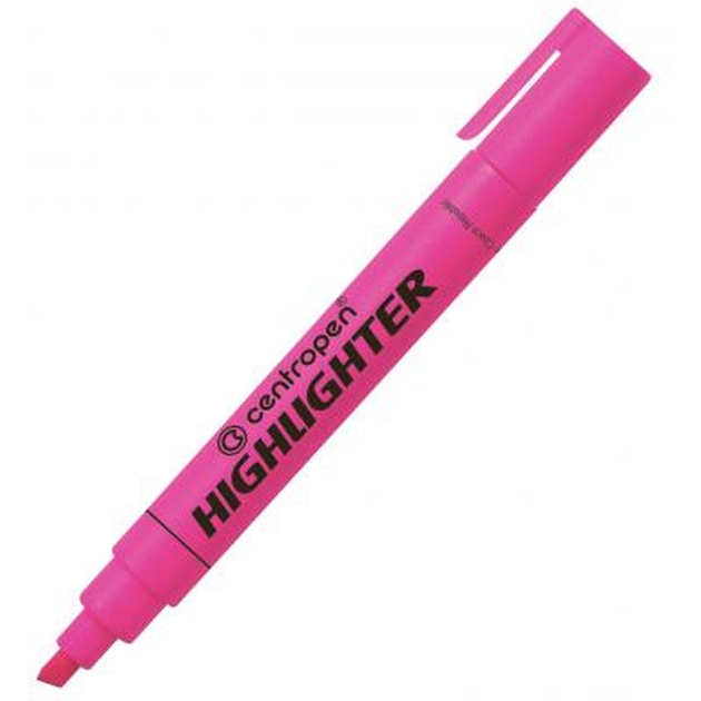 Маркер Centropen Fax 8852 1-4,6 мм, chisel tip, pink (8852/09) - зображення 1