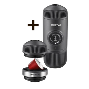 Кавоварка кемпінгова Wacaco Nanopresso+ з адаптером для капсули (WNANONS) зображення 1