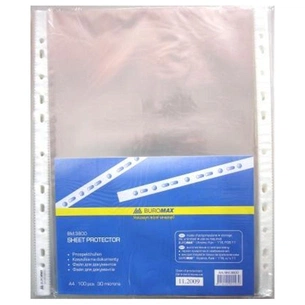 Файл Buromax А4+, 30мкм, 100шт. (BM.3800) зображення 1