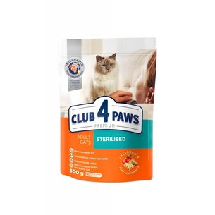 Сухий корм для кішок Club 4 Paws Преміум. Для стерилізованих 300 г (4820083909252) зображення 1