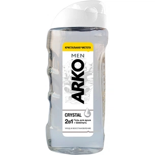 Гель для душу ARKO Men 2 in 1 Crystal 260 мл (8690506490874) зображення 1