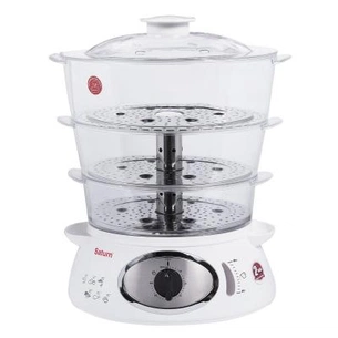 Пароварка Saturn ST-EC0100 white зображення 1