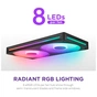 Кулер до корпусу NZXT F280 RGB Core Fan (Single Frame) - Black (RF-U28HF-B1) - зменшене зображення 12