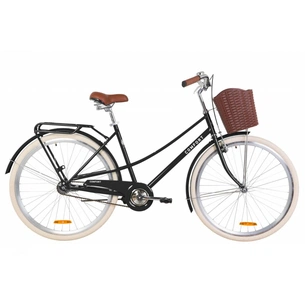 Велосипед Дорожник 28" COMFORT FEMALE рама-19,5" St 2020 чорний, багажник + кошик (OPS-D-28-162) зображення 1