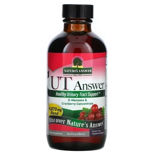 Вітамінно-мінеральний комплекс Nature's Answer D-манноза з журавлиною, 4870 мг, D-Mannose & Cranberry Concentrate, 120 мл (NTA-26370) зображення 1