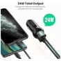 Зарядний пристрій Ugreen ED018 24W 2xUSB Car Charger (Black) (50875) - зменшене зображення 2