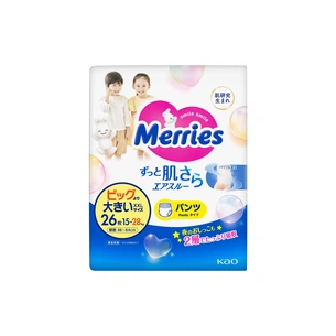 Підгузки Merries Трусики Super Jumbo XXL (15-28 кг) 26 шт. (4901301425898) зображення 1
