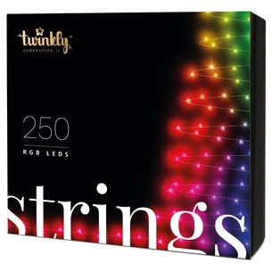 Гірлянда Twinkly Smart LED Strings RGB 250, BT+WiFi, Gen II, IP44 кабель чор (TWS250STP-BEU) зображення 1
