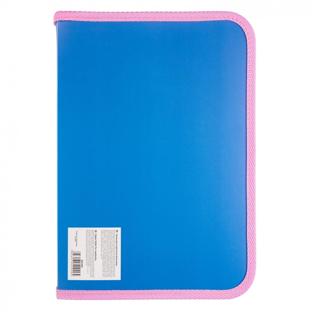 Папка для зошитів Yes пластикова на блискавці Glamour синя В5 (492206) - picture 4