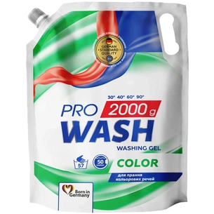 Гель для прання Pro Wash Color Дой-пак 2 кг (4823128002444) зображення 1