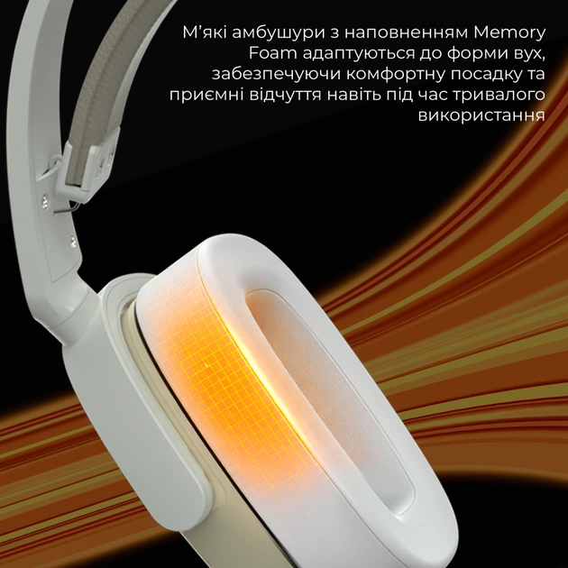 Навушники Ajazz AHM09 MAX 3-Mode Gray/White (AHM09-MAX-GW) - picture 12