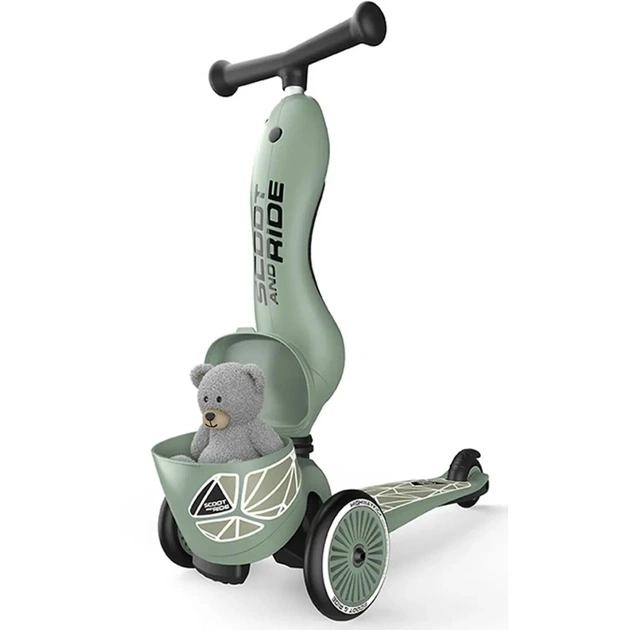 Самокат Scoot&Ride Highwaykick-1 Lifestyle зеленый (SR-210621-GREENLINES) - изображение 1