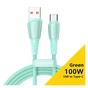Дата кабель USB 2.0 AM to USB-C 1.0m 100W green Essager (EXCT1-CH06) - уменьшенное изображение 1