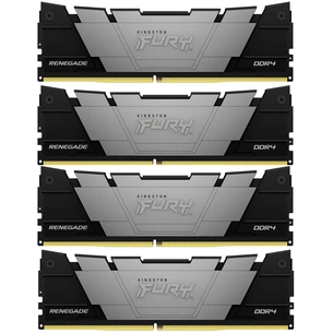 Модуль пам'яті для комп'ютера DDR4 128GB (4x32GB) 3200 MHz Fury Renegade Black Kingston Fury (ex.HyperX) (KF432C16RB2K4/128) зображення 1