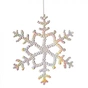 Ялинкова іграшка Novogod`ko Сніжинка 20 см Пластик Перламутр (974870) - зменшене зображення 1