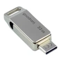 USB флеш накопичувач Goodram 32GB ODA3 Silver USB 3.0 / Type-C (ODA3-0320S0R11) - зменшене зображення 1