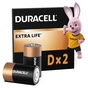 Батарейка Duracell D LR20 лужна 2шт. в упаковці (81545439/5005987/5014435) - зменшене зображення 1