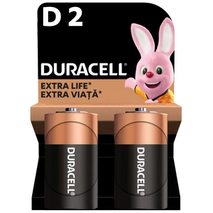 Батарейка Duracell D LR20 лужна 2шт. в упаковці (81545439/5005987/5014435) изображение 1