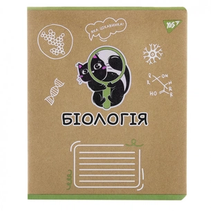 Зошит Yes предметний БІОЛОГІЯ Black cat 48 аркушів, клітинка (767448) зображення 1